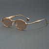 Metal Steampunk Luxury Brand Designer Oval Sunglasses Women For Men 2026 Vintage Sexy Sun Glasses Small Frame Eye Glasses UV400