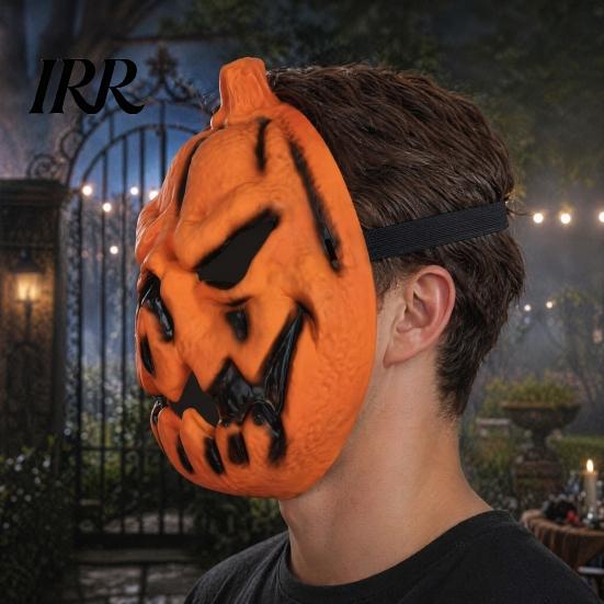 Festive Halloween Role Play Mask Pumpkin Mask, 3D Spooky Jack O Lantern for Cosplay Party, Lightweight Durable Foam Breathable Scary Face Adults Kids,