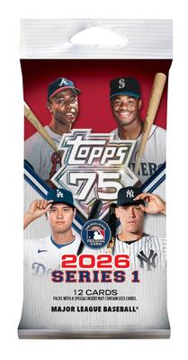 Topps 2026 Series 1 Baseball Japan Edition Pack 75th Anniversary Limited Insert Sakura Koi Parallel Cards 12 Per MLB Rookies Stars Collectible