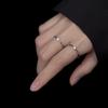 Modian Classic Tiny Shiny Zircon Stackable Slim Ring for Women Authentic 925 Silver Simple Ring Fine Jewelry New