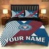 Custom Name Holstein Kiel Pattern Bedding Uilt Set Uilt Cover Pillowcase Home Decoration Birthday Gift(1*duvet Cover + 2*pillowcase Without Core)