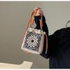IELGY Simple Embroidered Cloth Bag All-Match Shoulder Messenger Bag