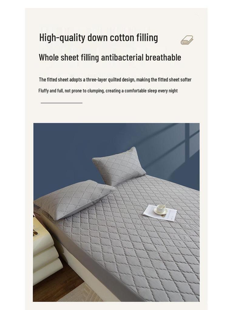 Waterproof Quilted Fitted Sheet: Machine Washable Incontinence Mattress Protector & Topper for US Standard Beds