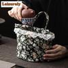 Blooming Old Dreams Lace Tea Cozies Aesthetic Tea Cozy For Teapot Hand Bag Travel Tea Set Bag Teaware Supplies Decoration Craft