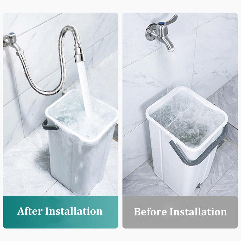 Wasserhahnverlängerung Verlängerung Wasserhahn Sprudler Spritzkopf Universeller Drehbarer Verlängerungsschlauch Wischbecken Wasserdüse