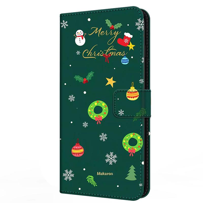 Leather Case For Honor 300 Honor300 Ultra Card Stand Book Cover For Magnetic Wallet Phone Bumper Merry Christmas Shell Flip Para