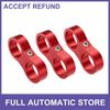 THREE Aluminum Alloy AN12 Hose Separator Clamp Universal for Oil Fuel Hose Red
