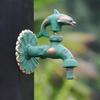 Rubinetto da Giardino Retrò Ottone Antico Scuola Materna Montaggio a Parete Animale Rubinetto Acqua Fredda Rubinetto per Lavabo