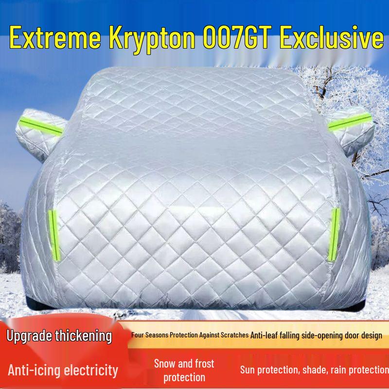 Zeekr 007 GT Car Cover: Sun, Rain, Snow, Ice, Hail Protection with Sunshade & Heat Insulation for 2025 Model