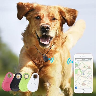 Mini Localizador GPS Inteligente para Mascotas Antiperdida Bluetooth Rastreador para Perro Gato Niños Coche Cartera Llavero Buscador de Llaves Collar para Mascota Accesorios para Perro