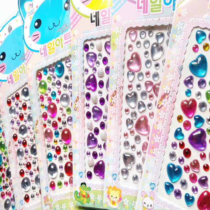 1 PCS Stickers, Acrylic Bracelet Series Children's Cartoon DIY Mobile Phone Diamond Stickers Three-dimensional Stickers Creative Stickers