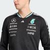 adidas Mercedes - Amg Petronas Formel 1 Team Trikot Authentisch Pullover Slim Fit Sport Langarm Schnelltrocknendes T-Shirt Herren Oberteile KE5309