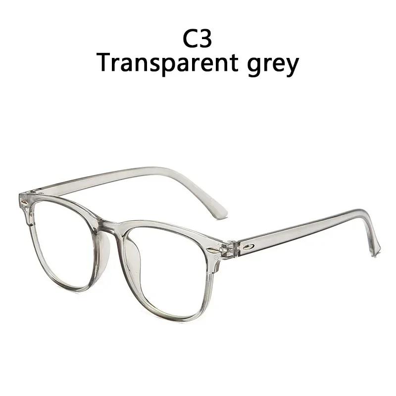 2024 Korean Retro Transparent Computer Glasses Women Anti Blue Light Square Eyewear Blocking Optical Spectacle Eyeglass Glasses