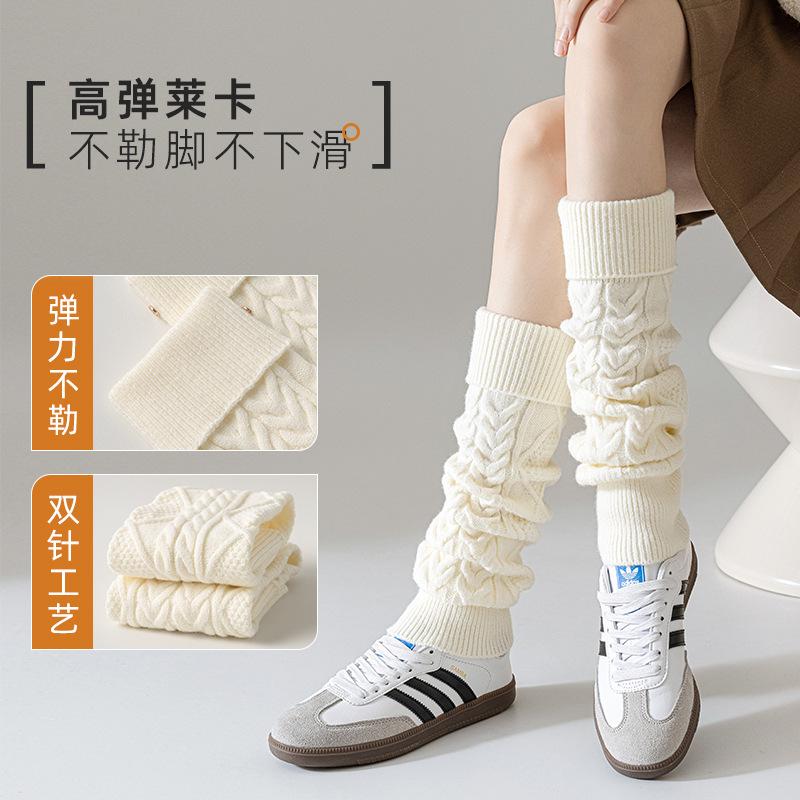 Double Needle Socks Thickened Warm Stacking Socks Deodorant Sweat-Absorbing Breathable Thin Socks Socks Industry