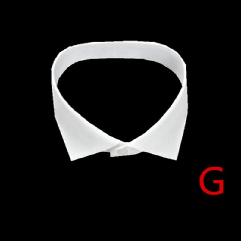 White Fake Collar Shirt Women Men Stripe Lapel False Collars Woman Men Removable Detachable Collar Neckline Faux Col