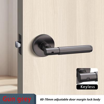 Black Bedroom Bathroom Indoor Wooden Door Silent Handle Lock for Home Use Knob Door Lock for Room And Bathroom