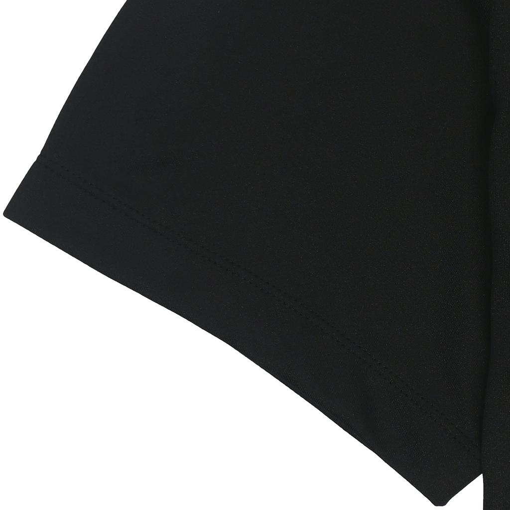 Nike Solid Color Buttoned Short Sleeve Polo Shirt Men Tops Black DH0858-010