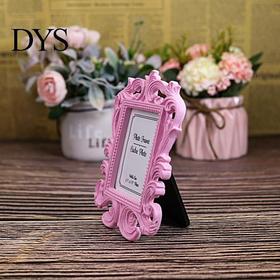 Picture Frame Baroque Rectangle Family Decoration Resin Vintage Classic Desktop Photo List Home Decor