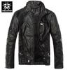 Fashion Men Jackets Winter PU Leather Jacket  Slim Style Motor Handsome Coats Pocket