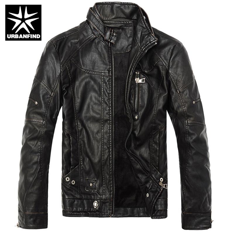 Fashion Men Jackets Winter PU Leather Jacket Slim Style Motor Handsome Coats Pocket