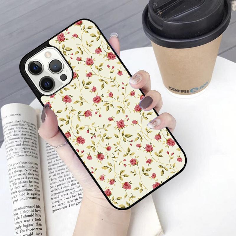 Floral Theme Pattern Mobile Phone Cases Cover For iPhone 17 Air 16 15 14 12 13 11 Pro MAX apple Plus Coque