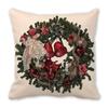 Green plants and flowers pattern series Digital printing short plush pillow covers for car sofa office cushion cover home goods