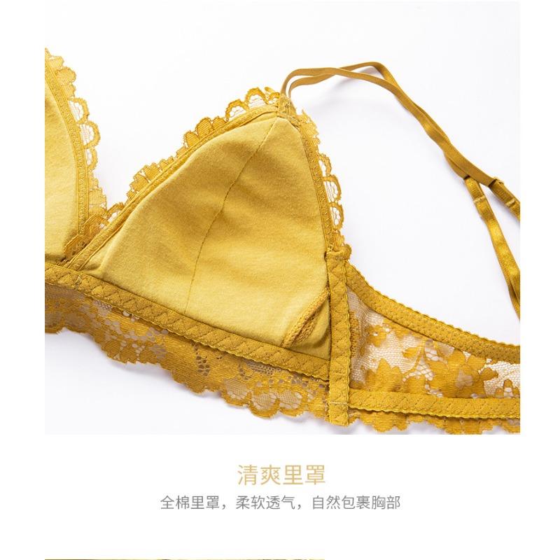 Lace No Underwire Comfortable Breathable Bra Small Breast Women Sexy Underwear