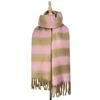 Striped Winter New Thickened Warm Scarf Women's Simple High Sense Versatile Fashion Fringed Scarf Shawl