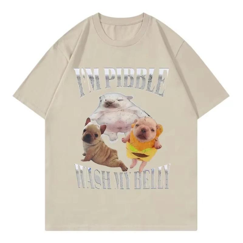 Baby French Bulldog Funny Dog Meme Graphic T Shirts Fashion Vintage Short Sleeve Tshirts Unisex Women Casual Loose Tshirt