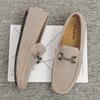 Breathable Men Casual Shoes Genuine Leather Man Loafers Summer Moccasins Hollow Out Slip On Driving Shoes Comfy Suede Boat Shoes