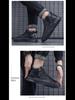 Men's High Top Casual Black Martin Boots for Spring and Autumn - Trendy All-Match Sports and Work Shoes.