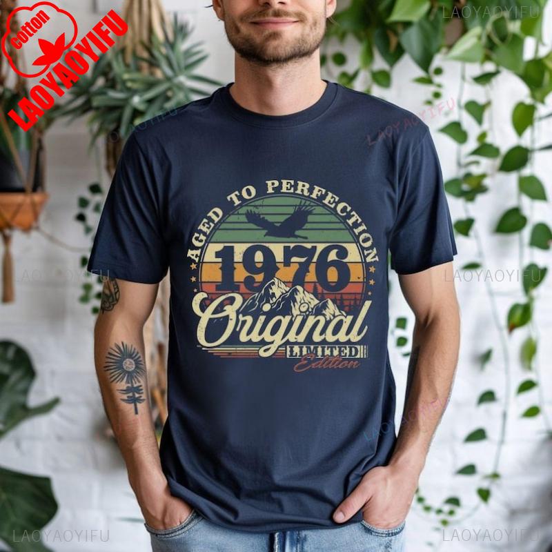 BenberFashion Vintage 1976 50e Verjaardag T-shirt 2026 Retro Vijftigste Cadeau-idee&euml;n BY30 Vijftiger Jaren Verjaardag Tee voor Vrouw of Man Grafische T-shirts 2XL