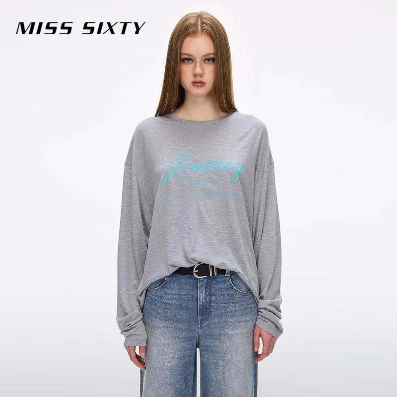 MISS SIXTY Women's Wool Blend Long Sleeve T-Shirt