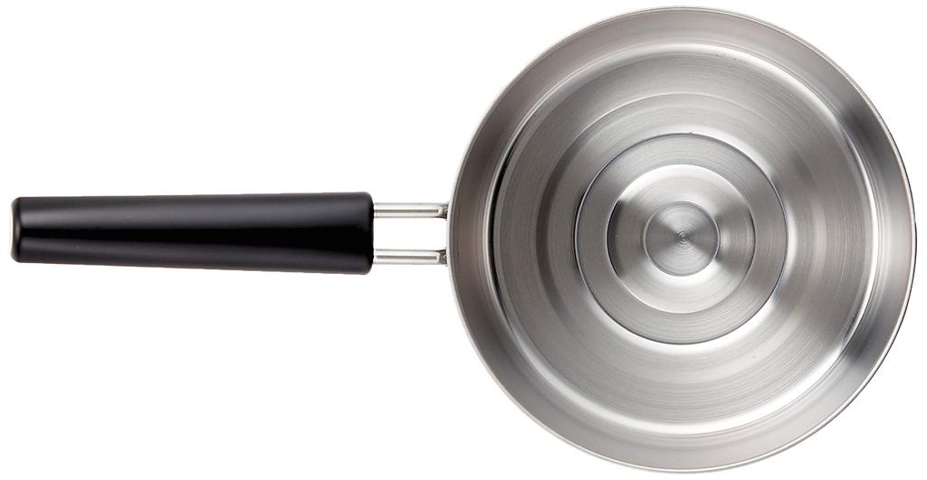 Pearl Metal One Hand Pot 16cm with Pot Lid IH Compatible Stainless Steel Made in Japan Made in Japan Silver HB-1882