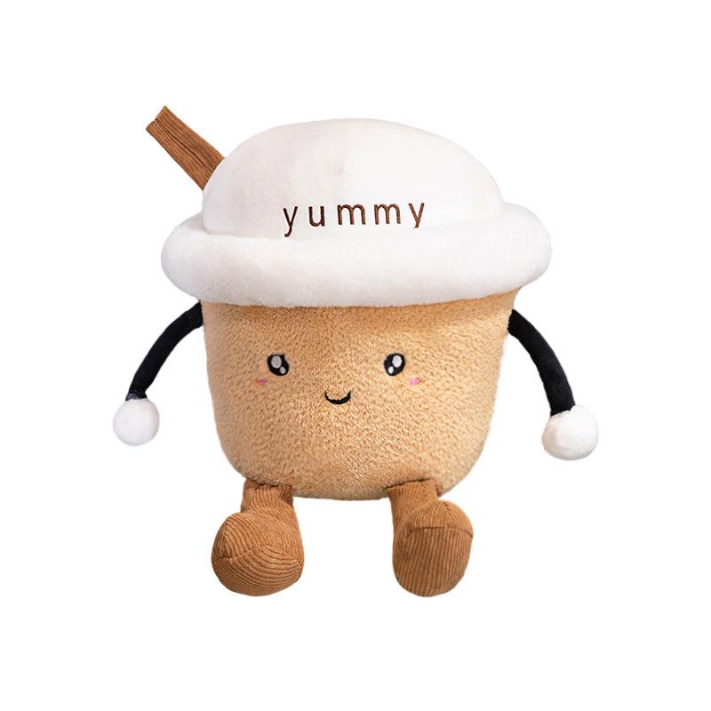 

Очаровательный плюшевый кулон в виде чашки молочного чая - Свадьба, Годовое собрание, Подарок для уличного киоска 50cm белый