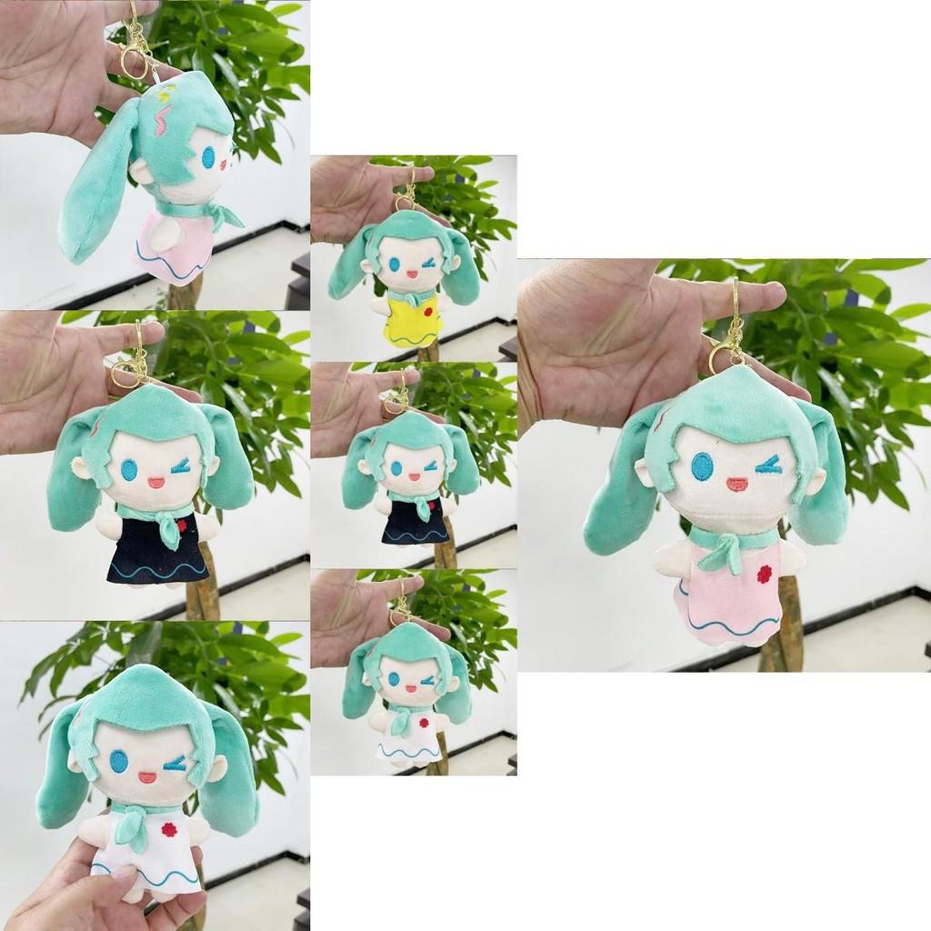 Charming Plush Toy Hatsune Miku Collectible Doll Cute Keychain 12cm For Students