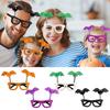 Halloween Costume Accessories Glittering Bat Wing Party Glasses Holiday Eyewear Cosplay Eyeglasses Frame for Festival