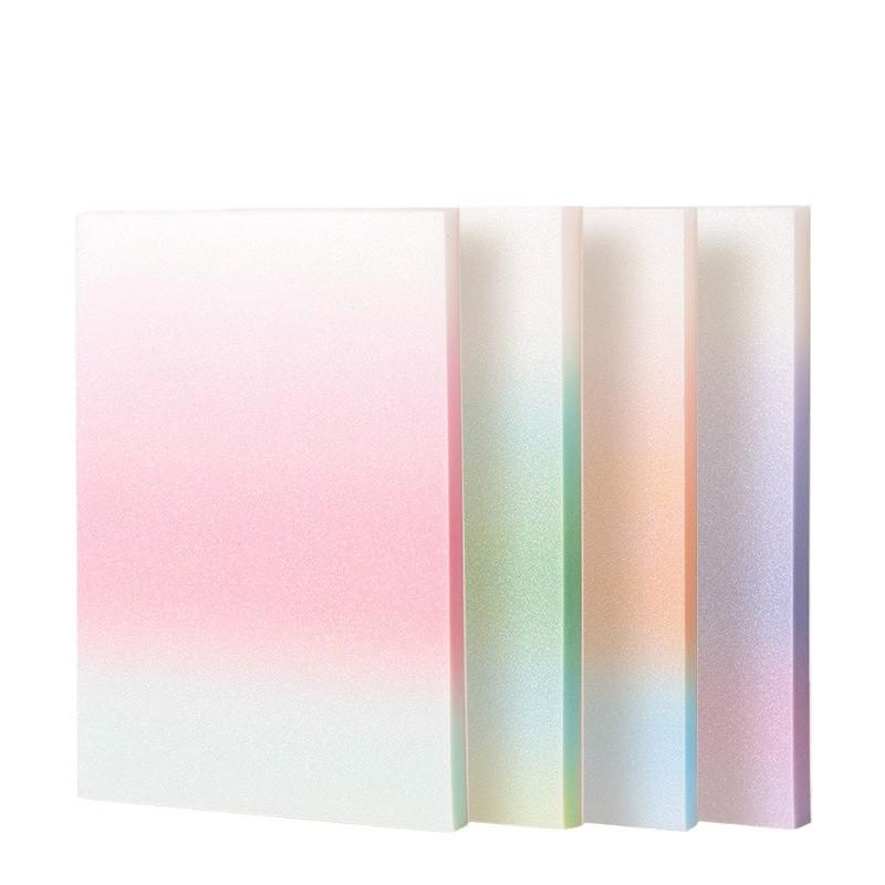 Deli BT405/BT406 Gradient Writable Sticky Notes, 50 Sheets, Film-Type, for Students and Offices, Pepsi Theme