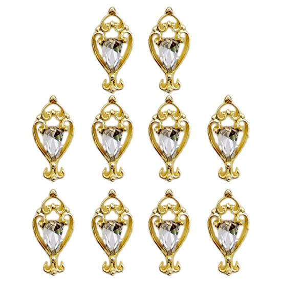 

10 шт. украшения для ногтей блестящие визуальные эффекты декоративные привлекательные отличные 3D маникюрные украшения с искусственными кристаллами подарок на день рождения 35