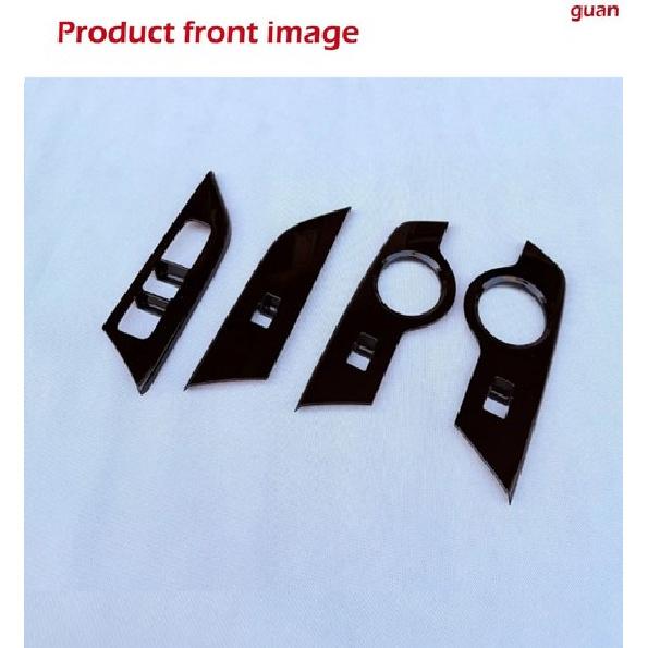 Car four door switch Decorative frame Black For Toyota C-HR 2024-2025