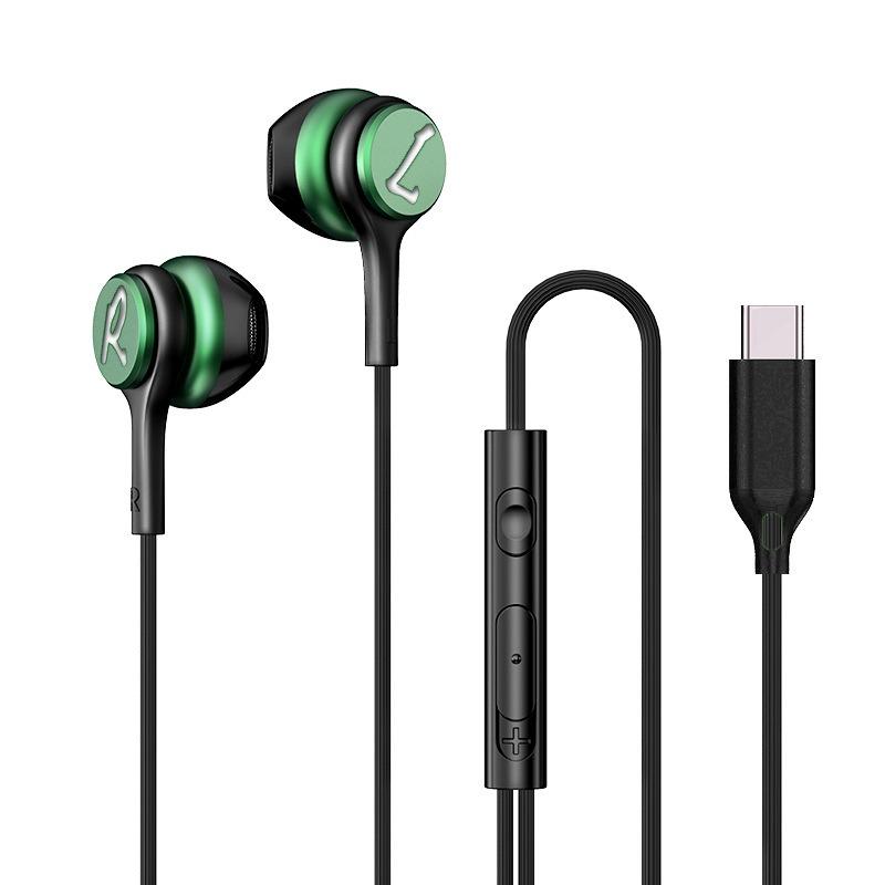 Wired Gaming Magnetic Design Earphones Type C&3.5mm 6D Stereo Sound Headsets In-Ear Headphones For Samsung Handfree With HD Call