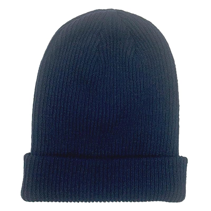 

[ZesMark] knit hat men s [Plain color x simple design] Cold protection winter unisex hat (Navy)