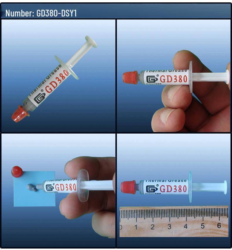 High Thermal Conductivity Silicone Grease GD-3, 1g, Short Needle Tube Packaging
