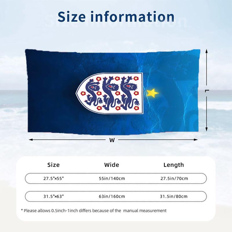 England national football team Beach towels also serve as bath towels summer essential a musthave for the outdoors the beach and the pool