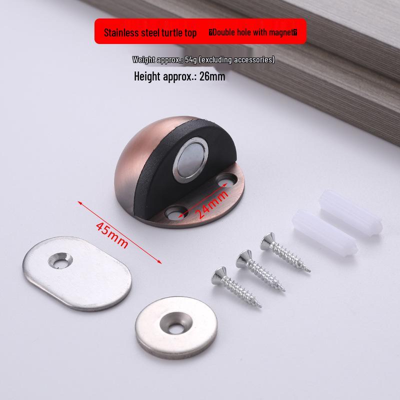 Halbkreisförmiger, geräuschloser Anti-Kollisions-Türstopper aus Edelstahl für Schlafzimmer/Badezimmer