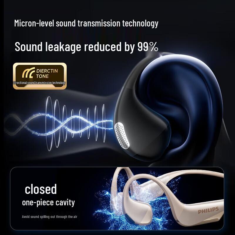 Philips TAQ4320 Neckband Open-Ear Bone Conduction Concept Earphones