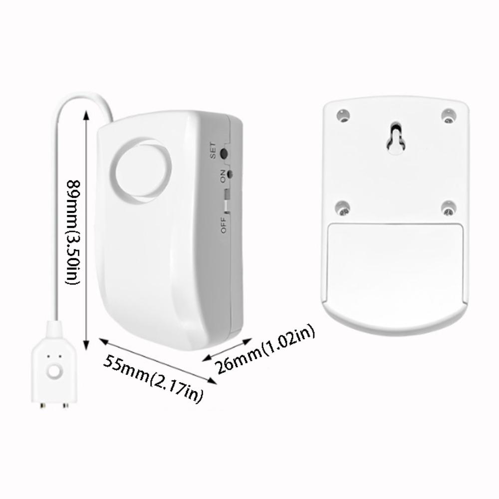 Sensitive Detection Flood Alarm Emergency Alert Water Leak Detector Home Security белый
