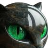 Halloween Tabletop Cat Statue Resin Unique Cat Figure Black Cat Figurine Elegant Home Decor Gifts for Cat Lovers Women Men