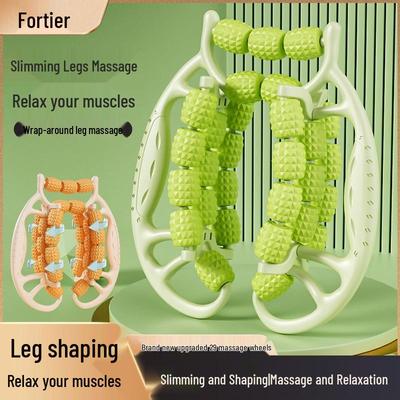 29-Wheel Leg Massager: Slim Thighs & Calves, Relaxes Muscles, Beauty Leg Device, Multi-Functional Ring Roller.