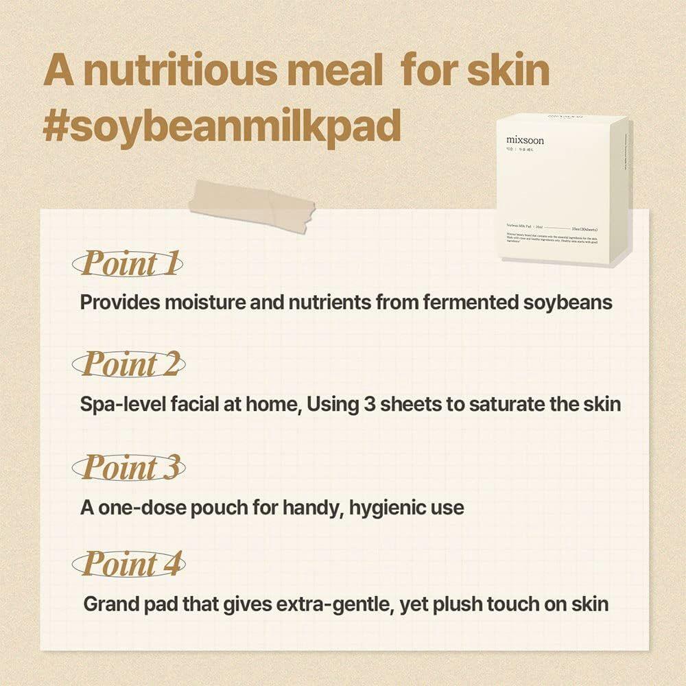 [Mixsoon] Soybean Milk Pad 3sheets (1ea)